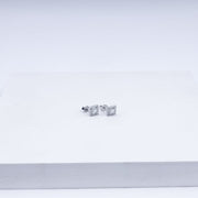 Geometric-Cut Zircon Necklace Set In 925 Sterling Silver