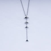 Celestia 925 Silver Cascade Necklace Set