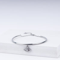 Eternal Gaze Evil Eye Zircon Adjustable Bracelet In 925 Sterling Silver