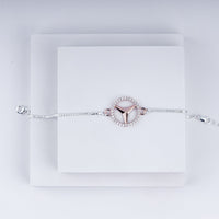 TriAura Rakhi – Rose Gold Accent in 925 Silver