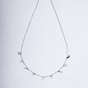 Starlit Dreams Necklace in 925 Sterling Silver with CZ Charms