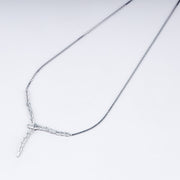 925 Sterling Silver Serpent Style Necklace – Sleek & Modern