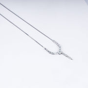 925 Sterling Silver Serpent Style Necklace – Sleek & Modern