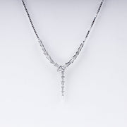 925 Sterling Silver Serpent Style Necklace – Sleek & Modern