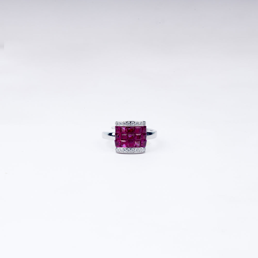 Nature's Embrace Ring – Adjustable 925 Silver Cocktail Design