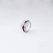 Ruby Wing Butterfly Ring in 925 Sterling Silver – Adjustable