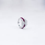 Ruby Wing Butterfly Ring in 925 Sterling Silver – Adjustable