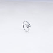 Blossom Gleam 925 Sterling Silver Adjustable Ring