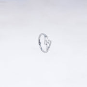 Celestia 925 Silver Heart Crown Ring