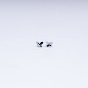 Butterfly Sparkle Stud Earrings in 925 Sterling Silver with CZ Accents