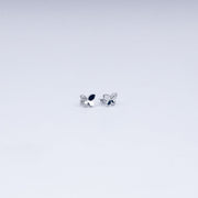 Butterfly Sparkle Stud Earrings in 925 Sterling Silver with CZ Accents
