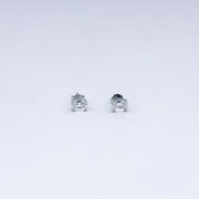 925 Silver Solitaire CZ Stud Earrings – Elegant & Refined
