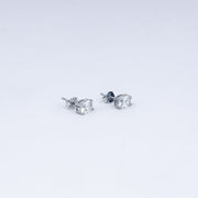925 Silver Solitaire CZ Stud Earrings – Elegant & Refined