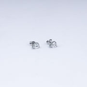 Elegant Pear-Cut Solitaire CZ Stud Earrings in 925 Sterling Silver