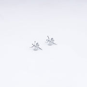 Floral Fantasy Zircon Necklace Set In 925 Sterling Silver