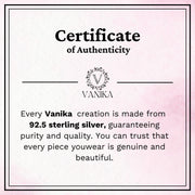 Double Sided Radiating Zircon Charm Bracelet In 925 Sterling Silver - Vanika 