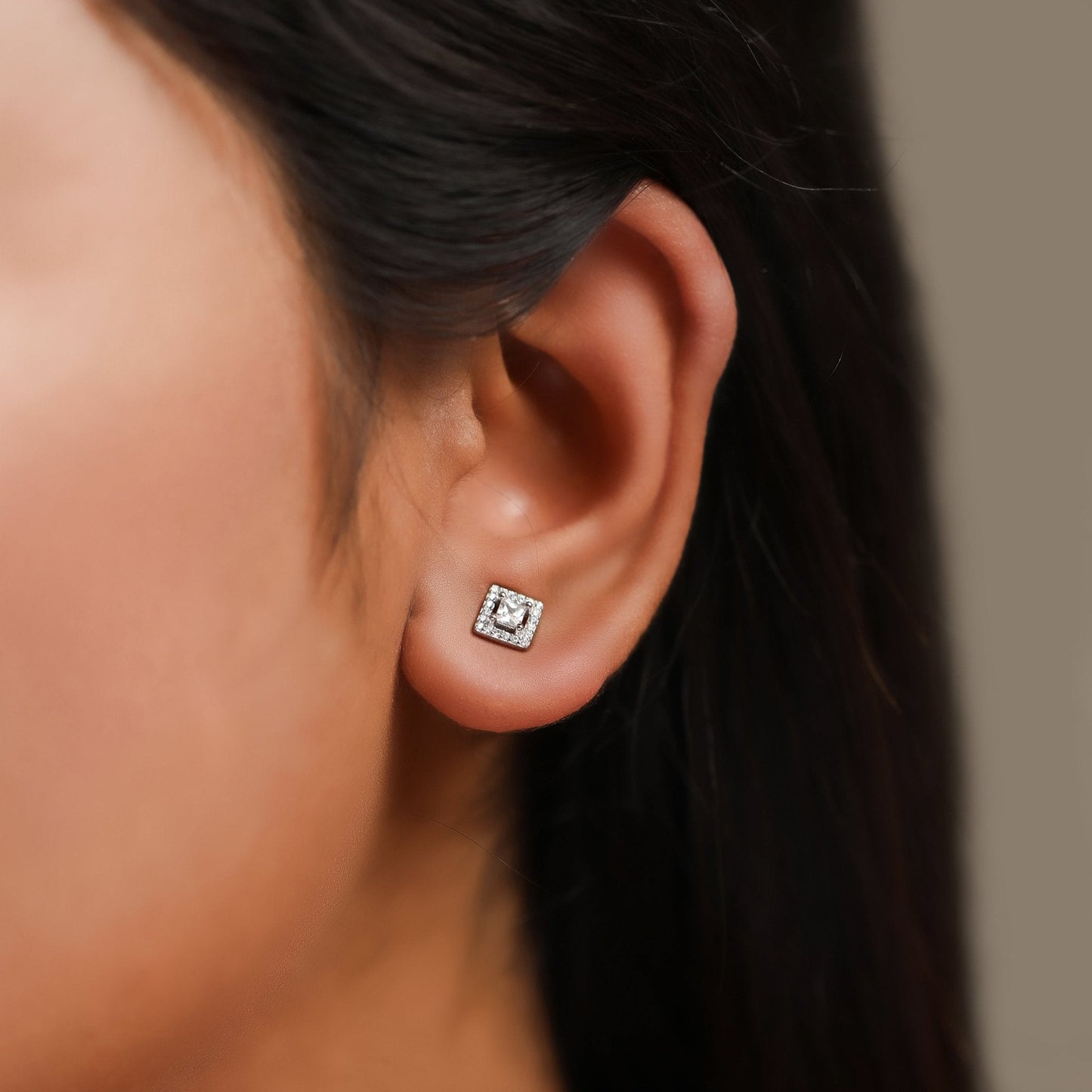 Geometric-Cut Zircon Necklace Set In 925 Sterling Silver - Vanika 