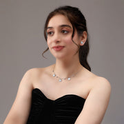 Mystic Evil Eye Zircon Necklace Set In 925 Sterling Silver - Vanika 