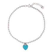 Dainty Heartfelt Anklet In 925 Sterling Silver - Vanika 