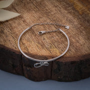 Infinite Possibilities Zircon Adjustable Bracelet In 925 Sterling Silver - Vanika 