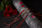 925 Sterling Silver Designer Rakhi Set for Brother | Premium Handmade Raksha Bandhan Rakhi with Colorful Thread & CZ Stones
